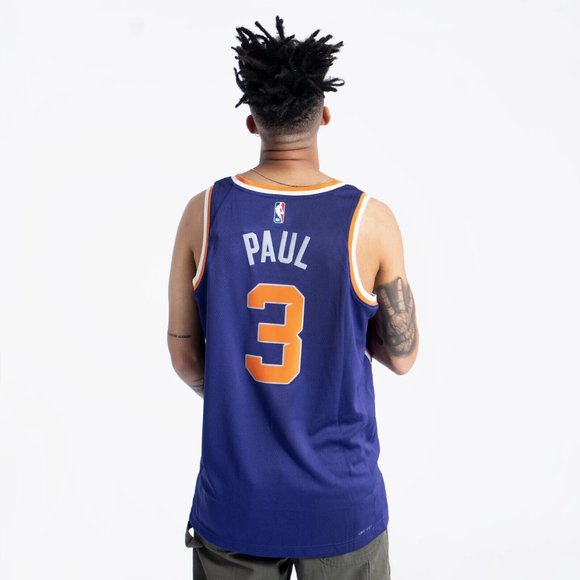 Nike Men’s Phoenix Suns Chris Paul #3 Purple Dri-FIT Icon 2020 Jersey cw3679 - Picture 6 of 10